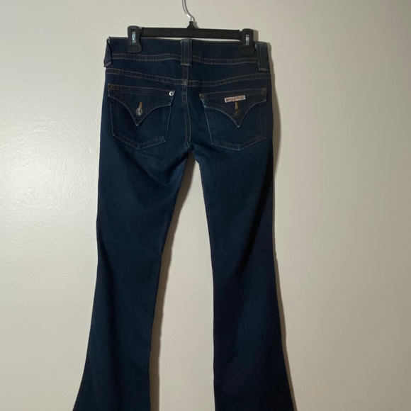 Hudson Jeans Bootcut Blue Denim Elastan Flaps 28 - Picture 2 of 14